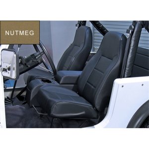 Jeep Wrangler High-Back Seat - Front - Rugged Ridge - Non-Recline - Nutmeg - `87-`02